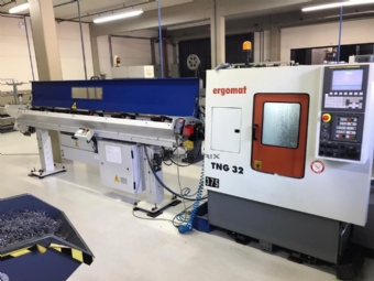 Foto: TORNO AUTOMÁTICO CNC ERGOMAT - TNG32 - ANO 2015 - Com Alimentador de Barras