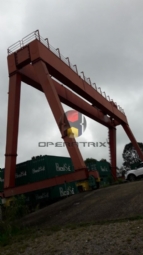 Foto: PÓRTICO TIPO A MODELO 32T35M15H - MARCA GANTRY CRANE - ANO 2012 - CONTROLE REMOTO SEM FIO E TRILHOS