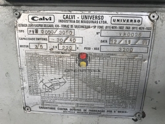 Foto: DOBRADEIRA EXCÊNTRICA CALVI - pvm 2050 / 3050 - Ano 1999