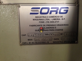 Foto: DOBRADEIRA CN  SORG 3050 X 6,4MM