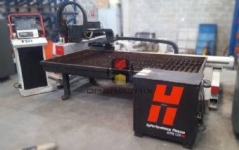 Foto: MESA DE CORTE PLASMA OXIPIRA  HYPERTHERM SHAPER RUNER ANO 2012