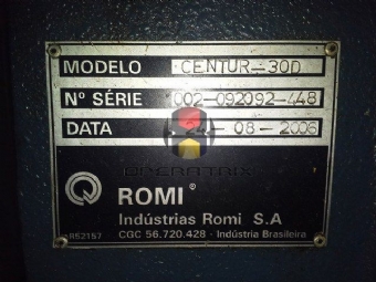 Foto: TORNO CNC ROMI - CENTUR 30D - ANO 2006