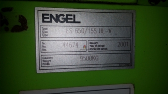 Foto: INJETORA DE PLASTICO ENGEL ES 650/155 HL ANO 2000