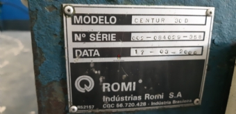 Foto: TORNO CNC ROMI - CENTUR 30D - 1000MM - ANO 2000