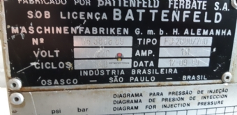 Foto: INJETORA PLASTICA BATTENFELD  FB 2000/700 ANO 1989