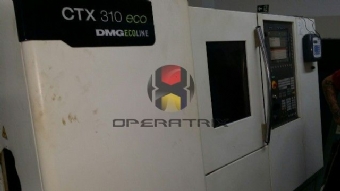 Foto: TORNO CNC DMG - CTX 310 ECOLINE - ANO 2010 - COM FERRAMENTA ACIONADA