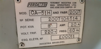 Foto: AFIADORA UNIVERSAL FERDIMAT CA -51H -ANO 2007