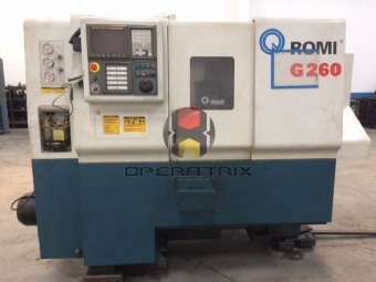 Foto: TORNO CNC - MARCA ROMI - MODELO G260 - ANO 2006 COM ALIMENTADOR DE BARRAS