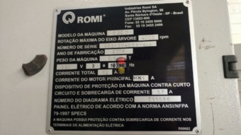 Foto: TORNO CNC - ROMI CENTUR 30D -  1000MM - ANO 2008