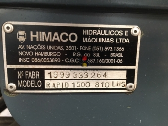 Foto: INJETORA MARCA HIMACO 150 TONELADAS - ANO 1999