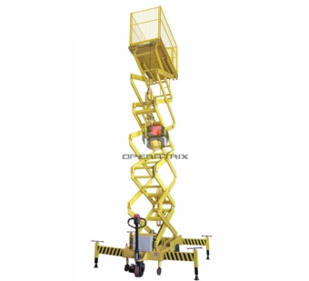 Foto: Plataforma Elevatória Tipo Tesoura a Bateria Hovam 11 m x 0,5 ton