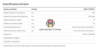 Foto: Centro de Torneamento Doosan - PUMA TT2500SY