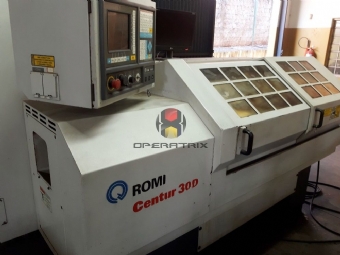 Foto: TORNO CNC ROMI - CENTUR 30D - 1000MM - ANO 2004