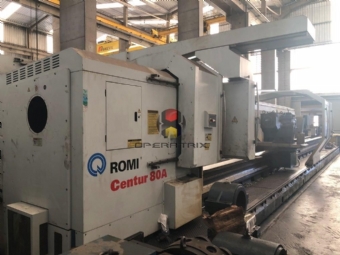 Foto: TORNO CNC PESADO ROMI - CENTUR 80A x 12.500mm entre pontas - Ano 2011