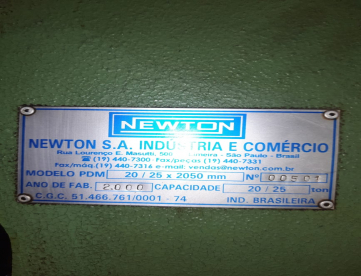 Foto: DOBRADEIRA NEWTON PDM CN 20/25 X 2050MM - DOBRA 1/8