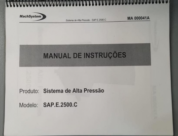 Foto: UNIDADE ALTA PRESSÃO SAP-E-2500C