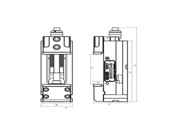 Foto: MORSA DE PRECISÃO HIDRÁULICA COMPACTA - MODELO BRKK