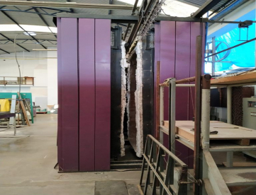 FORNO VERTICAL para têmpera de Vidro Marca JEPAC / TAMGLASS, Modelo ECO-4 1224
