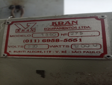 Foto: ESTUFA PARA MATERIAL PLASTICOS KRAN  1360 -12000 WATTS COM 12 BANDEIJA