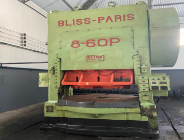 Foto: PRENSA FREIO-FRIÇÃO BLISS - PARIS - MODELO 8-60P - 300 TONS
