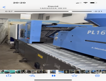 Foto: INJETORA DE PLASTICOS HAITIAN PL1600 - COM OLEO ,GARRAS E MANUAIS -ANO 2015