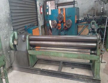 Foto: CALANDRA INICIAL - COMPRIMENTO 2050 - DIÂMETRO DOS ROLOS 120 MM