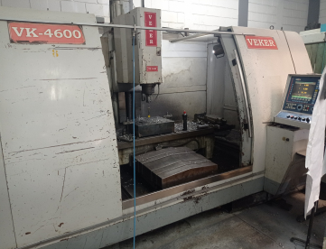 Foto: FRESADORA CNC VEKER VK 4600 - 1500 X 700 X 700 - ANO 2001