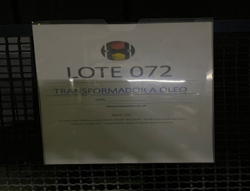 Foto: LOTE RF 0072 - TRANSFORMADOR A ÓLEO