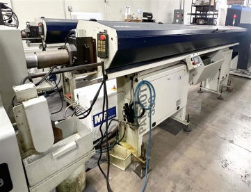 Foto: TORNO CNC AUTOMÁTICO DE CABEÇOTE MÓVEL - HANWHA XD32H -COM ALIMENTADOR DE BARRAS -BOMBA DE ALTA PRESSÃO -COLETOR DE NEVÓA - ANO 2008