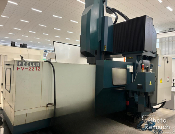 Foto: FRESADORA PORTAL CNC - FEELER - FV2212 - ANO 2007 - 2200 x 1200 x 900 MM - COM CABEÇOTE 90º ENGRENADO
