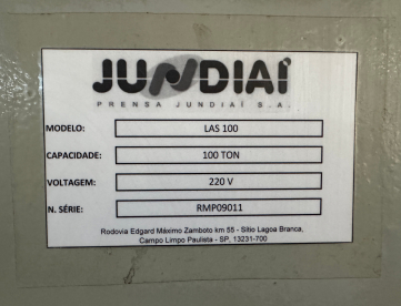 Foto: PRENSA EXCENTRICA FREIO FRICÇÃO - JUNDIAI  - TIPO H - JUNDIAI - LAS 100