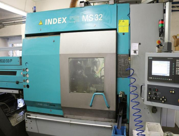 Foto: TORNO AUTOMÁTICO CNC MULTIFUSO INDEX MS32B - 6 FUSOS -COM ALIMENTADOR DE BARRAS -ANO 1996