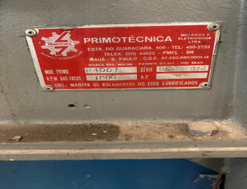 Foto: MOINHO PRIMOTECNICA -MODELO P1001 - BOCA 200 X 230 - MOTOR 5 HP