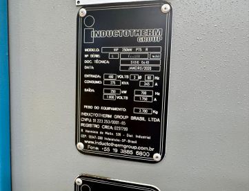 Foto: SISTEMA DE FUSÃO POR INDUÇÃO - VIP POWER TRACK 250KW - INDUCTOTHERM - ANO 2020