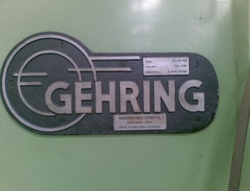 Foto: BRUNIDORA VERTICAL MARCA : GEHRING - MODELO : KS 250-100