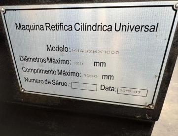 Foto: RETÍFICA CILÍNDRICA CONVENCIONAL - M1432B x 1000 - ANO 2019 - 320 x 1000 MM