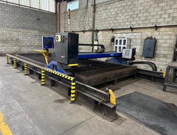 Foto: MÁQUINA DE CORTE PLASMA CNC - MESSER - TERRABLADE 4.0 - MESA 6.900 x 3000 MM - FONTE POWERMAX 105
