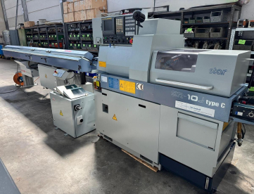 Foto: TORNO CNC STAR  AUTOMÁTICO DE CABEÇOTE MOVEL SR10J - COM ALIMENTADOR DE BARRAS - COM 7 EIXOS - ANO 2007
