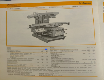 Foto: FRESADORA UNIVERSAL MILLING INFRESA FU1-LA