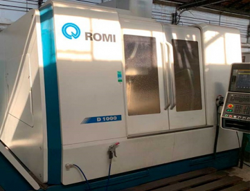 Foto: CENTRO DE USINAGEM VERTICAL - ROMI - D1000 - ANO 2018 - 1020 x 610 x 640MM - COMANDO FANUC