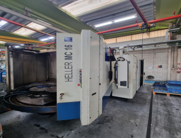 CENTRO DE USINAGEM HORIZONTAL - HELLER - MC 16 - 630MM X 630MM X 630MM - ANO 2004