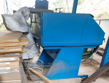 Foto: CABINE DE JATEAMENTO DE GRANALHA  AUTOMÁTICA - FABRICAÇÃO PRÓPRIA