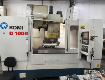 Foto: CENTRO DE USINAGEM VERTICAL - ROMI - D1000 - 1020 x 640 x 610 - ANO 2011 - COMANDO SIEMENS - COM 4º EIXO