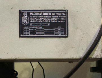 Foto: ROSQUEADEIRA AUTOMÁTICA  DAUER DM38
