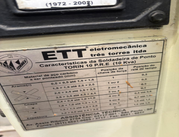 Foto: SOLDADEIRA DE PONTO - ETT - TORIN 10
