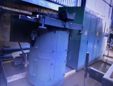 FORNO CARCAÇA DE AÇO 2000KG -CADINHO INDUCTHERM MODELO STHELL SHELL