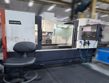 Foto: CENTRO DE USINAGEM VERTICAL - OKADA - VDLS850 - ANO 2020 - 850 x 510 x 560 MM - COMANDO FANUC