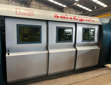 CORTE LASER FIBRA - SALVAGNINI - 4000W - ANO 2011 - CARENADA E DUPLO PALLET