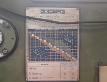 Foto: DOBRADEIRA VIRADEIRA - NEWTON - PDM 20/25 - 2.050 X 3MM