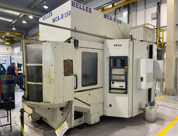 CENTRO DE USINAGEM HORIZONTAL DUPLO PALLET - HELLER - MCA-H150 - PALLET 400 X 500 - COMANDO SIEMENS - ANO 1999